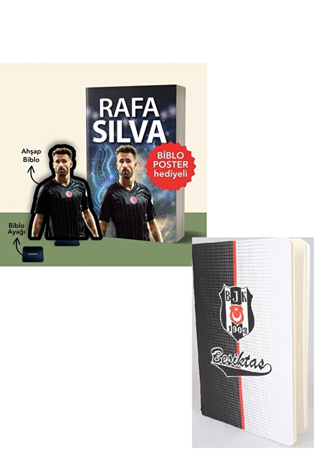 Rafa Silva / Ahşap Biblo ve Poster Hediyeli + Not Defteri - SET - 1