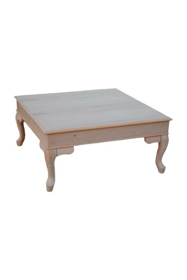 Orta Sehpa 18541 Kare Klasik Model Ham Aslan Ayak Kayın Kaplama Tabla El Yapım - 3