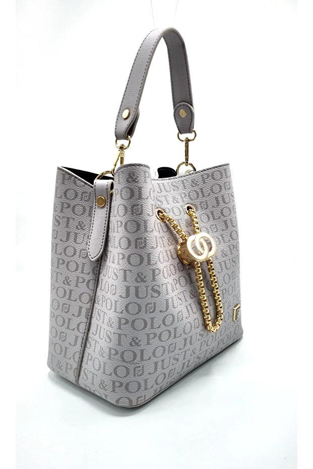 Women's Buckle Detailed 2 Compartment Hand and Shoulder Bag Rc2065