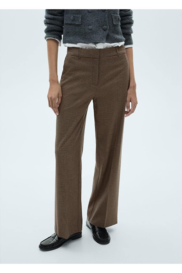 Slim Stripe Wideleg Pants
