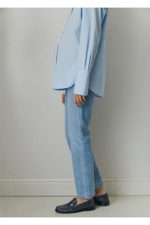 Straight cut maternity jeans