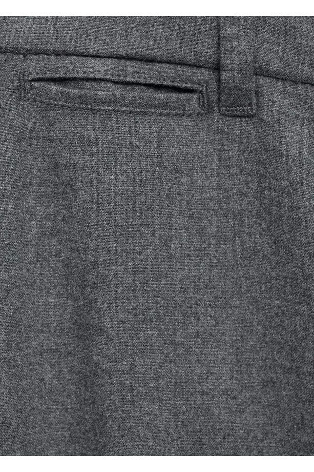 Regular kesim flanel pantolon - 6