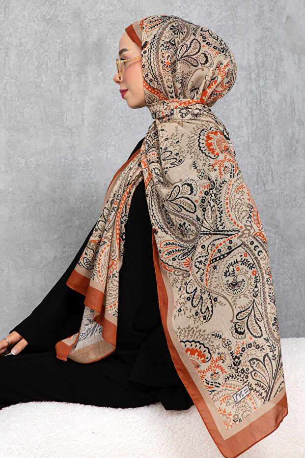 Retro Ethnic Pattern Cotton Shawl, Imported Fabric, High Quality & New Season Shawl