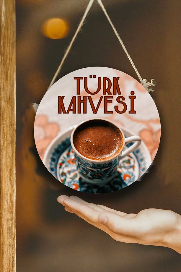 Türk Kahvesi Cafe Restoran için Duvar, Kapı, Tek Taraflı Askılı Pano Karşılama Tabelası, Kahve Tablo - 1