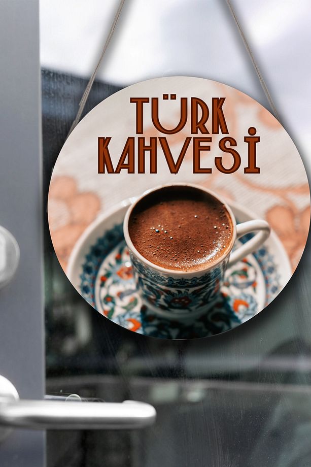 Türk Kahvesi Cafe Restoran için Duvar, Kapı, Tek Taraflı Askılı Pano Karşılama Tabelası, Kahve Tablo - 5