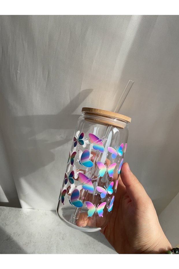 Sevimli desen kahve-smoothie bardağı - 6