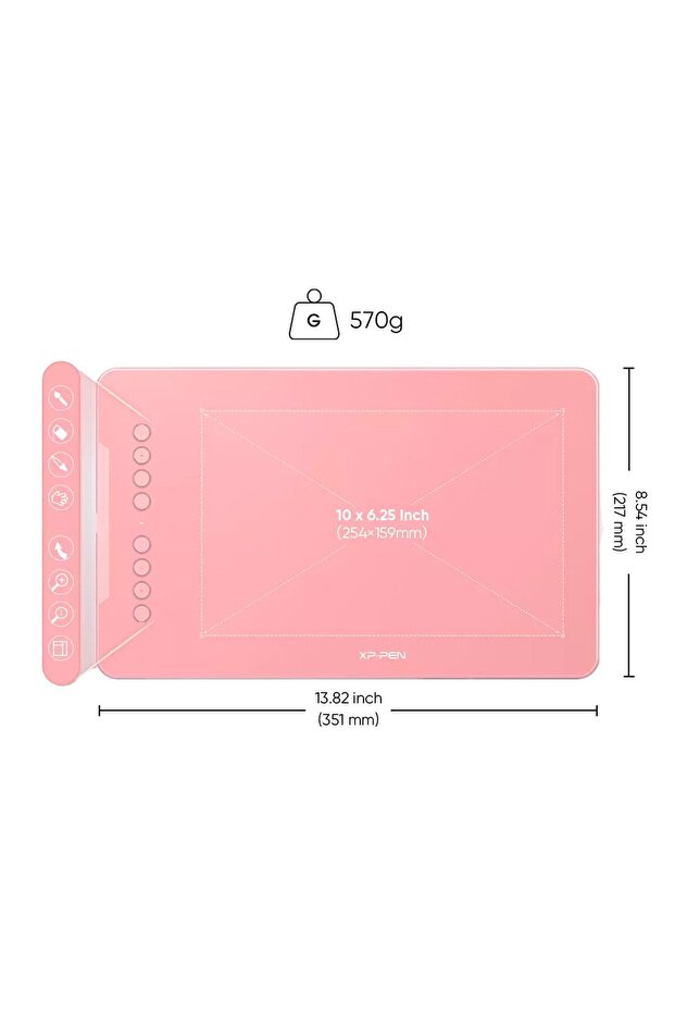 Deco01 V3 Grafik Tablet 16k 8 Kısayol Pembe - 2