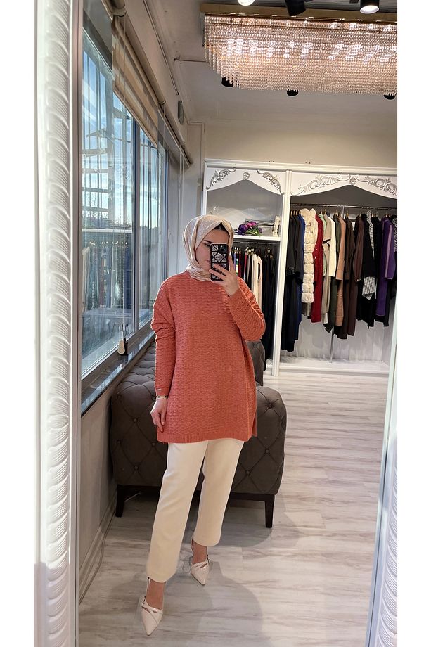 İNVEE 7063 Simli Triko Tunik - 3