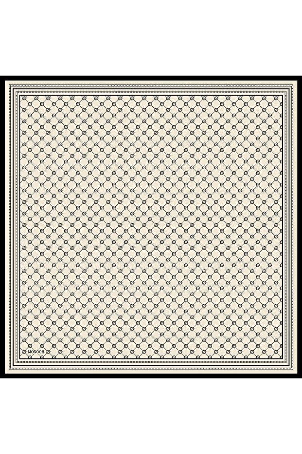 MONOGRAM PAMUKLU SOFT EŞARP - 5