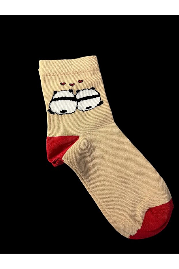 طقم جوارب بنقشة الباندا مكون من 3 قطع - 2