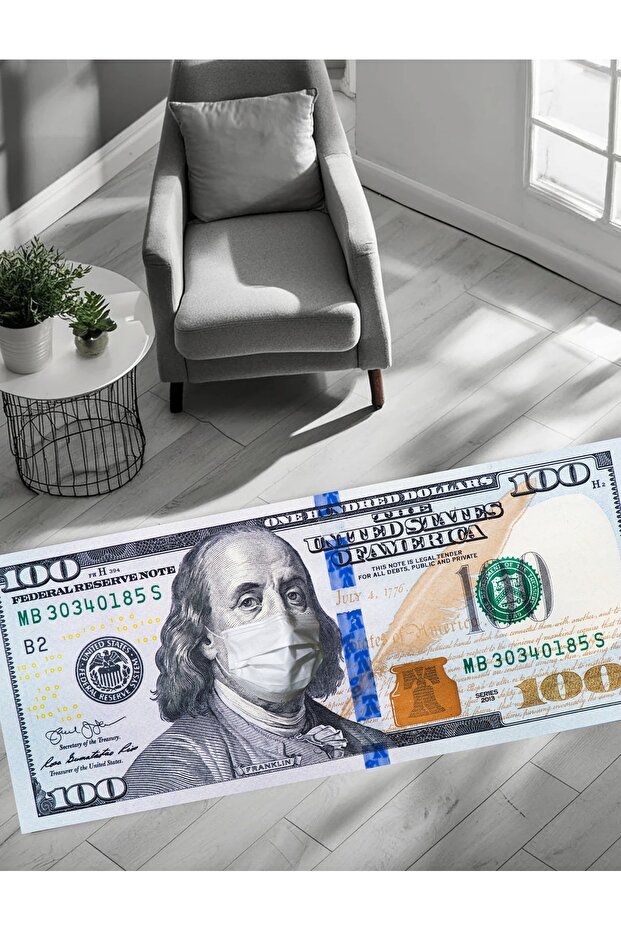 Dolar Şeklinde Dekoratif Halı - 3