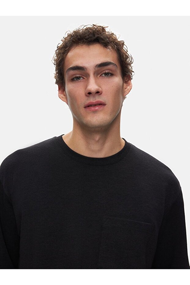 Siyah Sweatshırt - 4