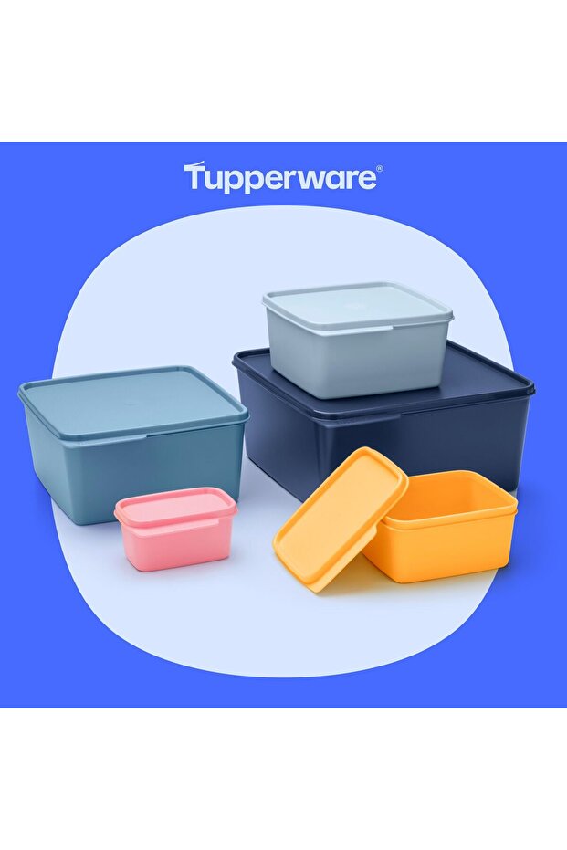 New Set of 5 Square and Quadrilateral Storage and Organizing Containers - 2