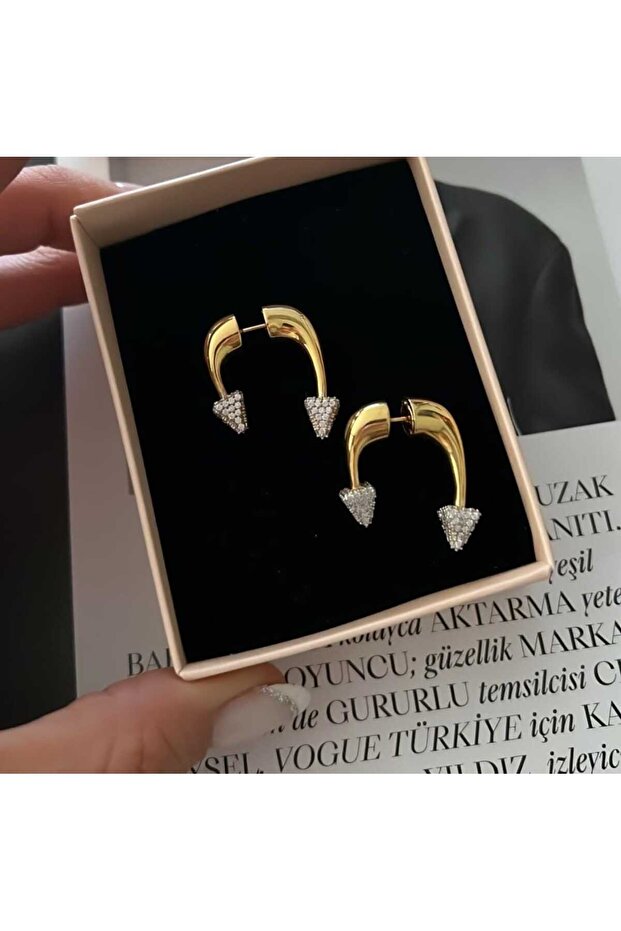 Çelik mix peeny küpe - 5