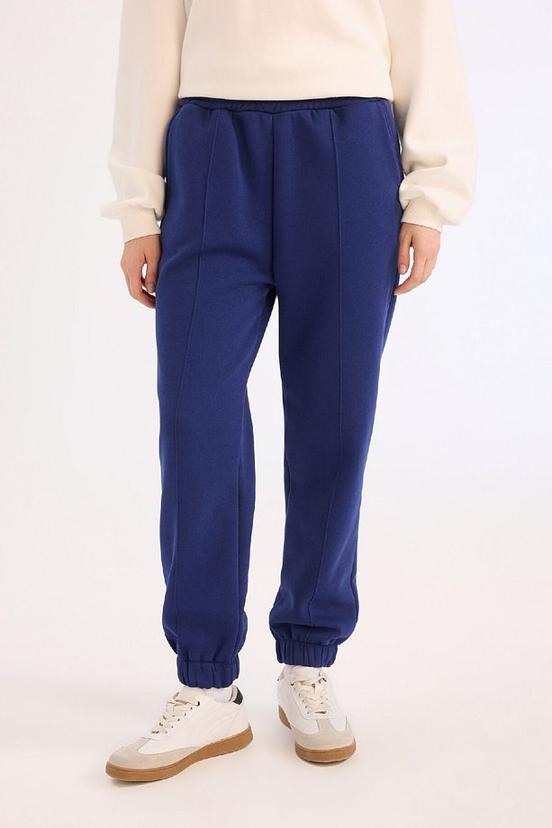 Coool Kalın Jogger Eşofman Altı Basic Düz Cepli Beli Paçası Lastikli E6300AX24WN - 3