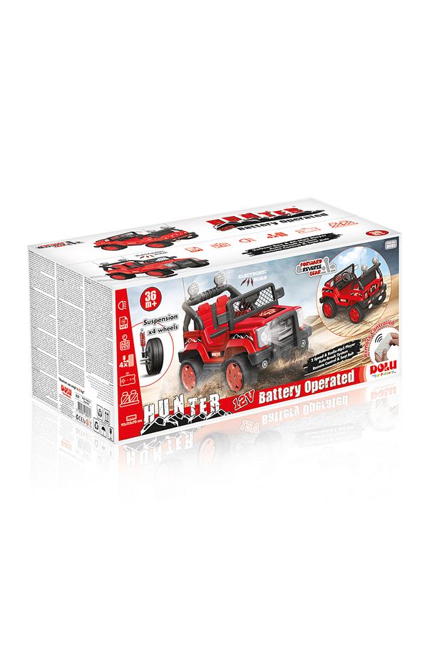 Hunter 12v Uzaktan Kumandalı Akülü Araba 8081 - (KIRMIZI) - 7