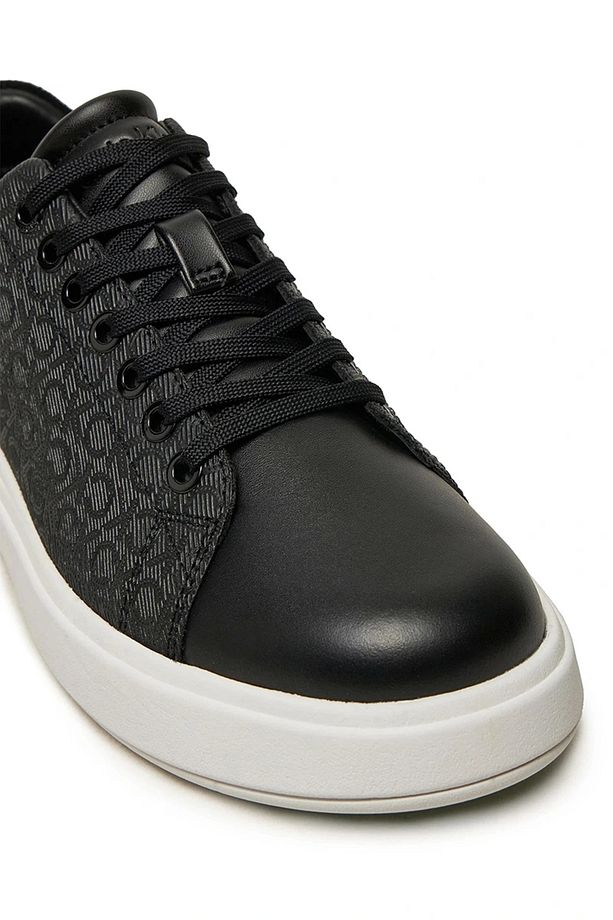 Logolu Kadın Siyah Sneaker - 5