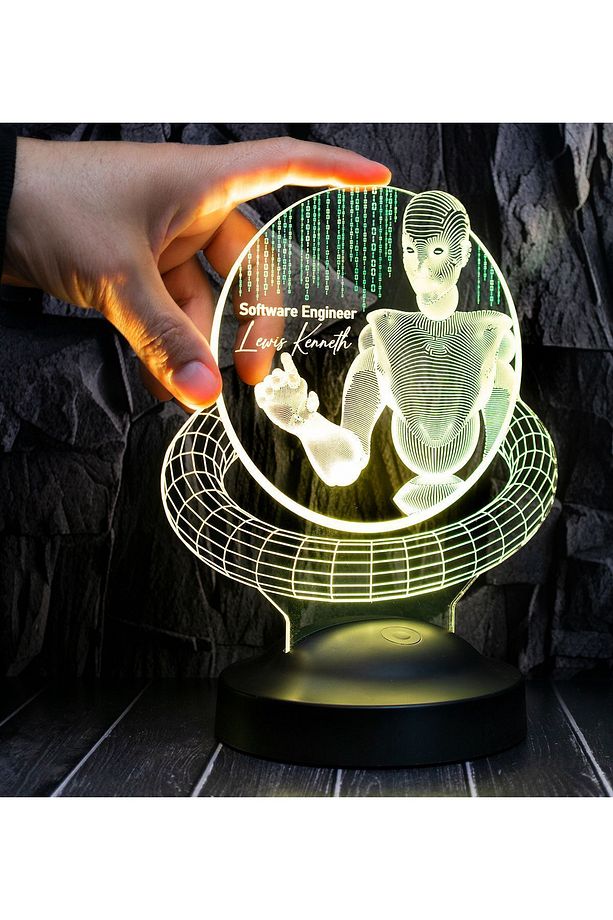 Web Tasarımcı hediyesi, Yazılımcı Hediyesi, Grafiker Hediyesi, Developer Hediyesi, 3D Led Lamba - 5