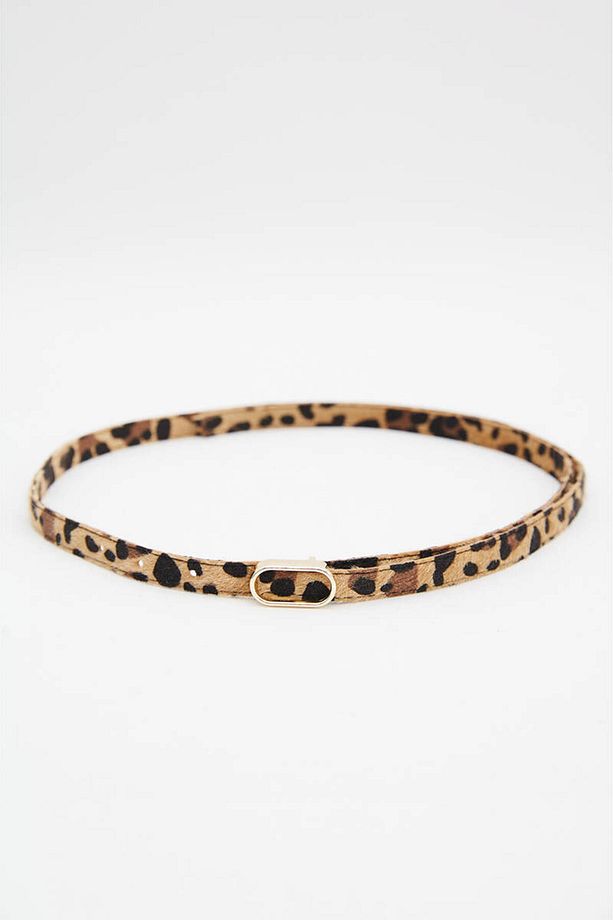 LEOPAR DESENLİ  İP KEMER - 4