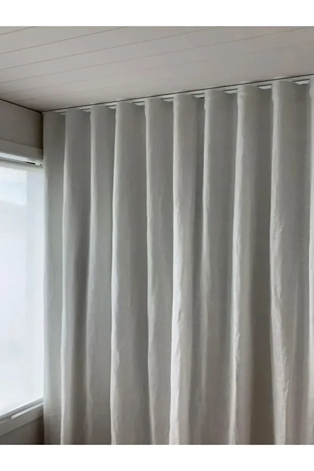3 Raylı Korniş Perde Rayı Kaliteli Sağlam Ambalaj 7 Metre - 5