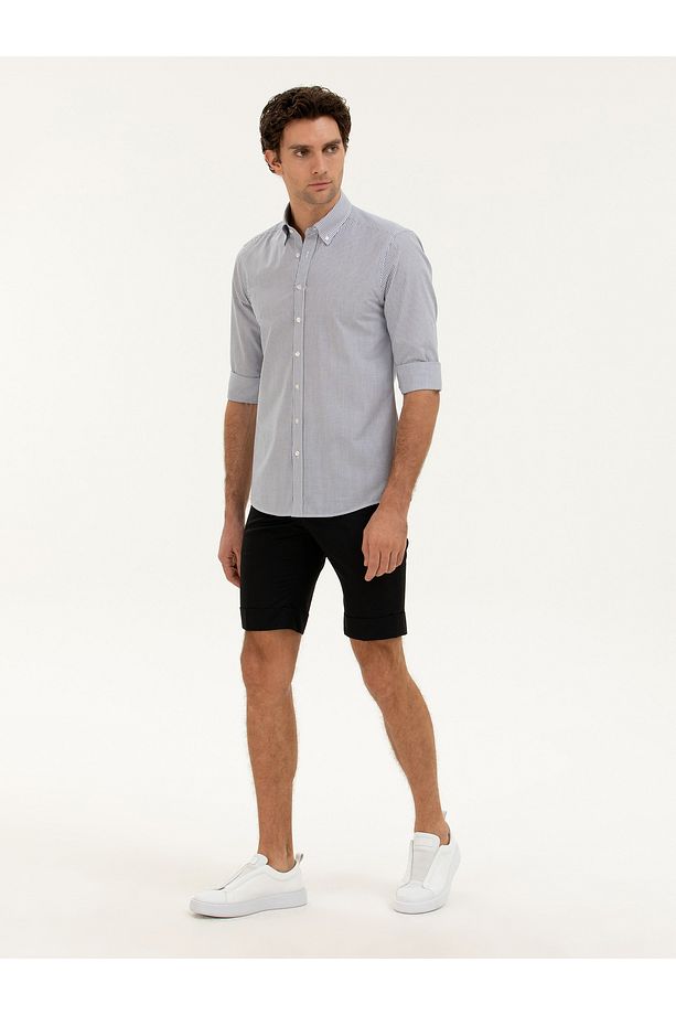Siyah Slim Fit Şort 50223482-vr046 - 3
