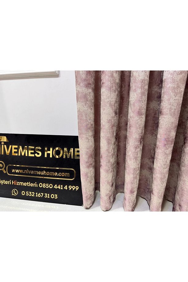 Nivemeshome Istanbul V-1001 1/3 Sık Pileli Fon Perde Apm - 5