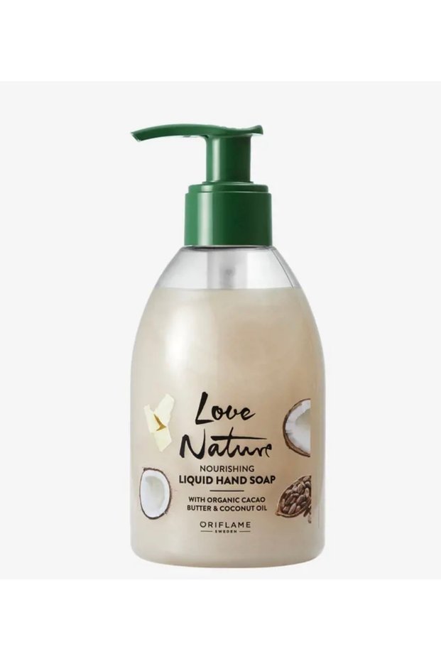 Love Nature Hand Soap with Organic Cacao Butter & Coconut Oil