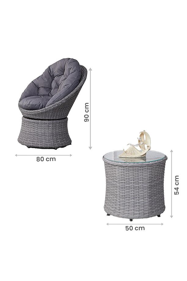 Refresh Rattan Bahçe Balkon Takımı | Oturma Grubu | Rehome - 2