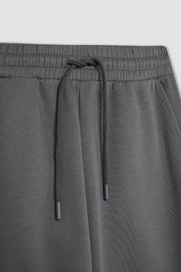 Standart Fit Kalın Jogger Eşofman Altı Bel Paça Lastikli Basic Düz Uzun Boy S7370az24wn - 8