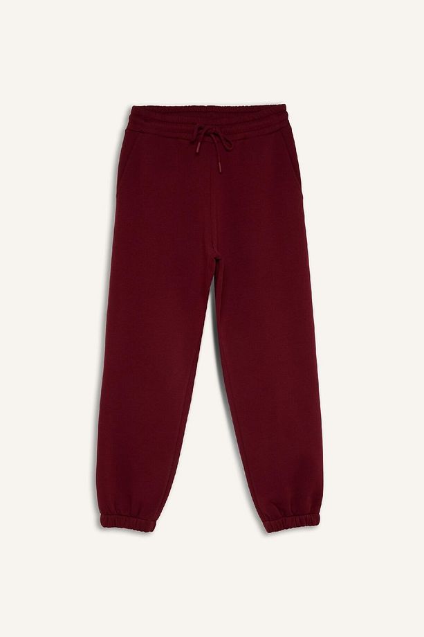 Standart Fit Kalın Jogger Eşofman Altı Bel Paça Lastikli Basic Düz Uzun Boy S7370az24wn - 7