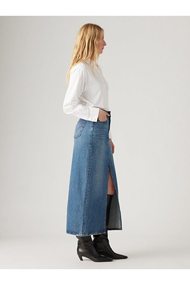 Ankle Column Denim Etek - 2