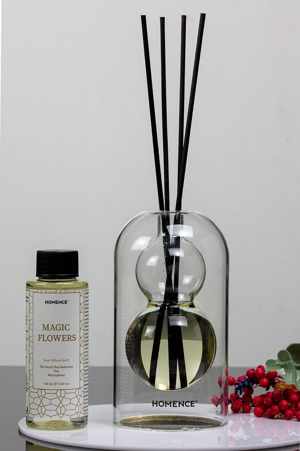 Magic Flowers Sihirli Çiçekler Çiçeksi Bambu Çubuklu Oda Kokusu Dekoratif Şişeli 100ml Refill - 8