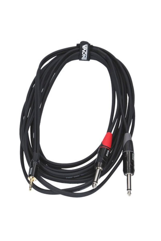 3.5mm to Ts to Dual 6.3mm 3 Meter Cable (Ec-A3-Psmplm-3)