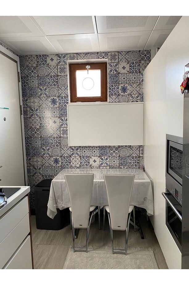 Mutfak Tezgaharası Kendinden Yapışkanlı Folyo Kaplama Eskitme Taş Desen - 3