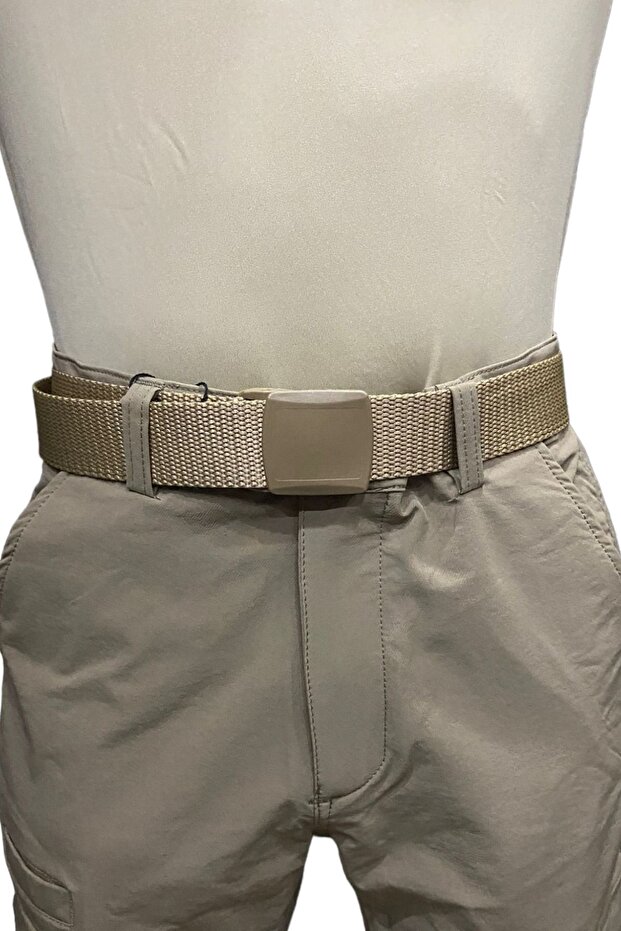 Beige and Black Knitted Tactical Belt Palaska