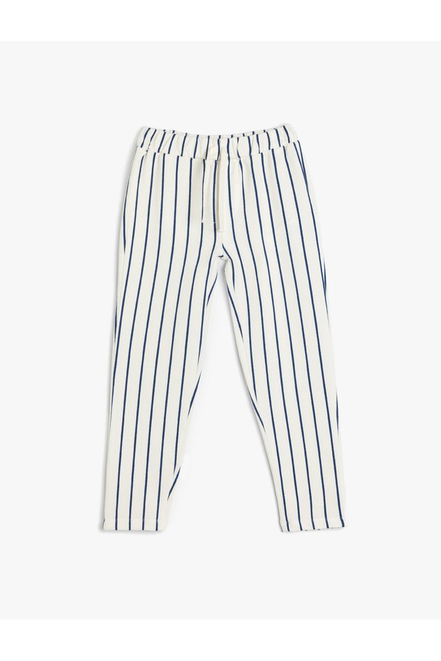 Trousers with Tie Waist Cotton