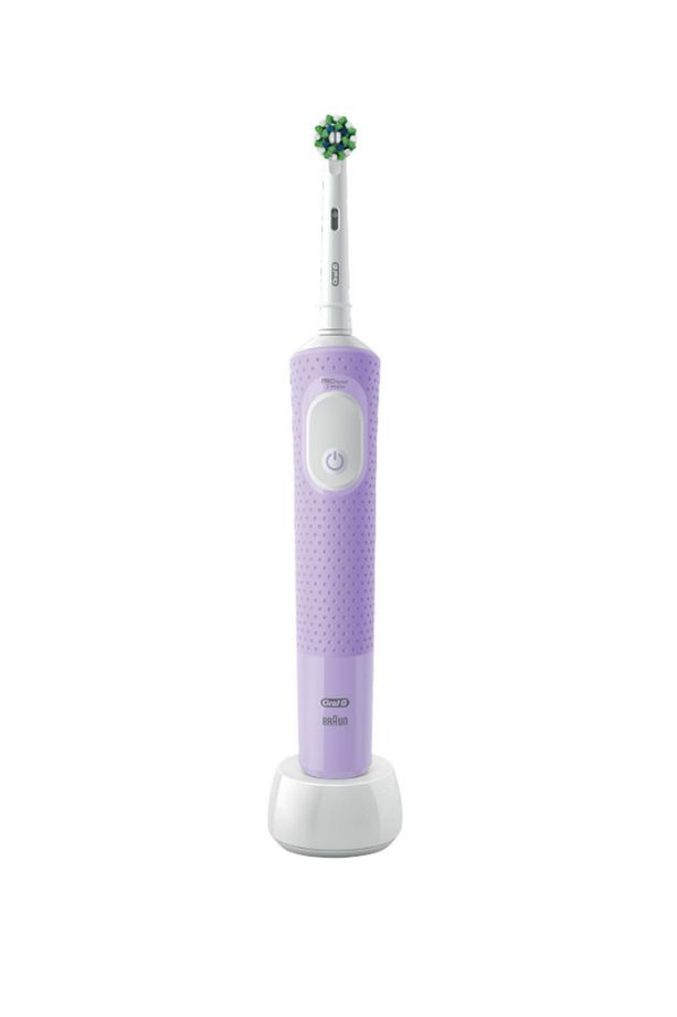 D103 Vitality Pro Cross Action Şarjlı Elektrikli Diş Fırçası Siyah-Lila, Diş Macunu 50ml Avantaj Set - 3