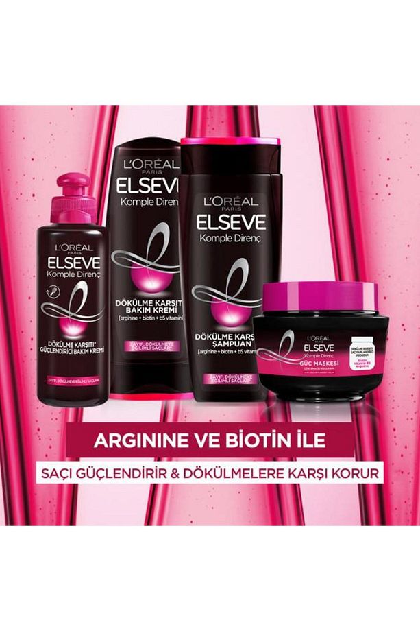 L'Oréal Paris Elseve Komple Direnç Dökülme Karşıtı 2'si 1 Arada Şampuan 360 ml - 4