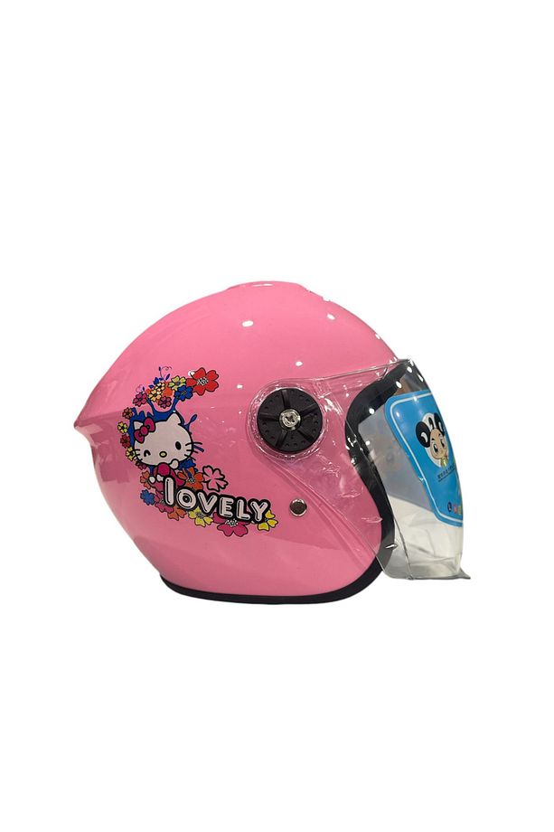 Hello Kitty Desenli Pembe Çocuk Kaskı - 1