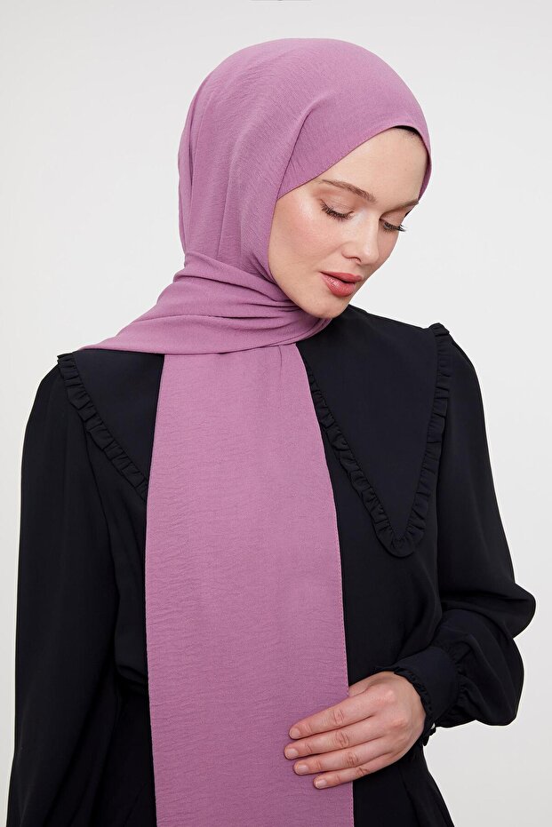 Fuşya Düz Aerobin Şal - 2