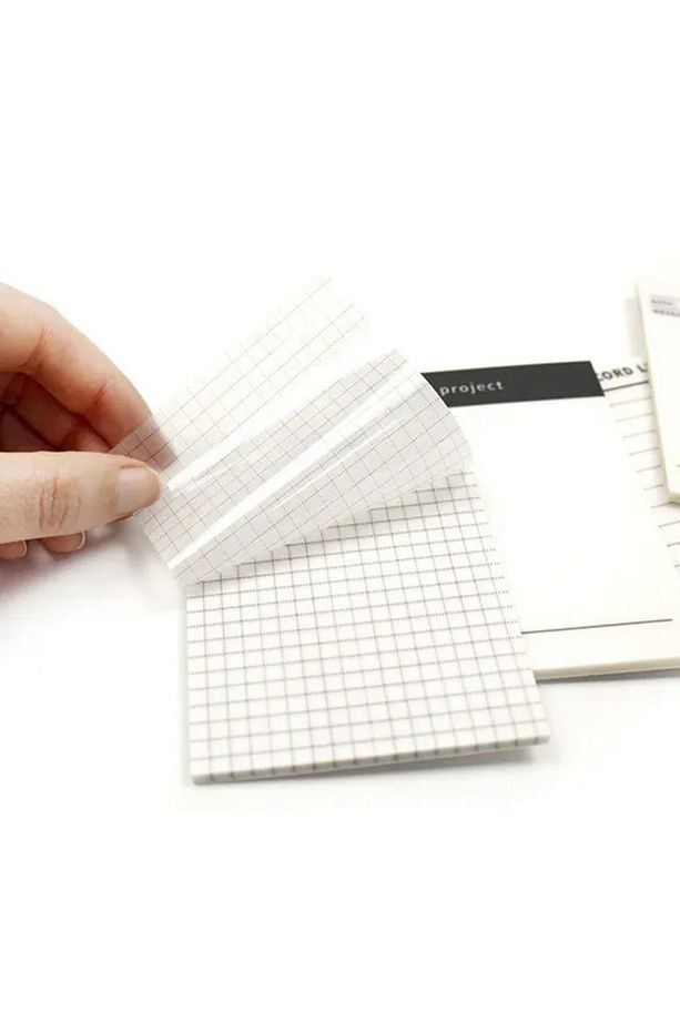Şeffaf Yapışkanlı Post it Not Kağıdı Postit Gridnot Post-it - 6