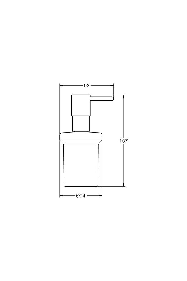 Sıvı Sabunluk Essentials Duvara Monte Tutacağı Hariç 40394001 - 2