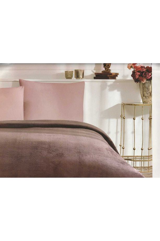 Battaniye Trendy Soft Çift Kişilik Murdum - 1