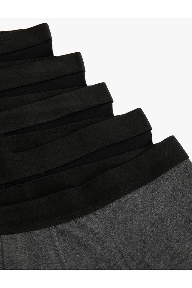 Slim Fit Pamuklu Basic Boxer Seti - 4