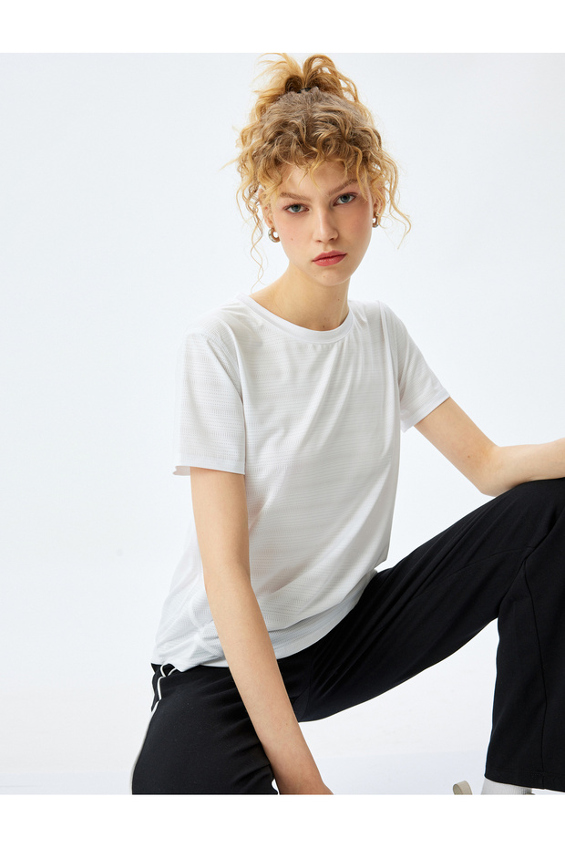 Crew Neck Short Sleeve Sports T-Shirt