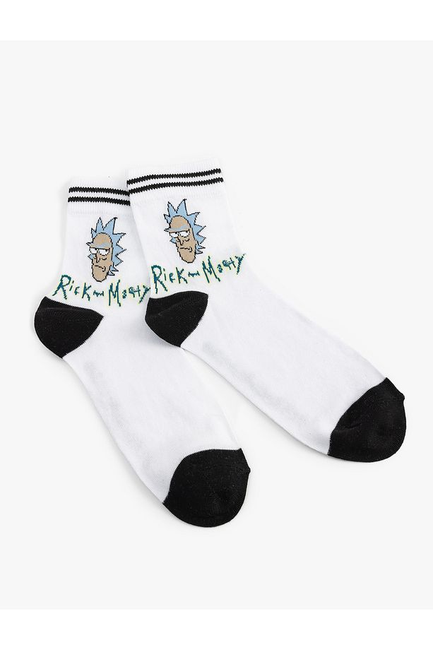 Soket Pamuk Karışımlı Lisanslı Rick And Morty Çorap - 2