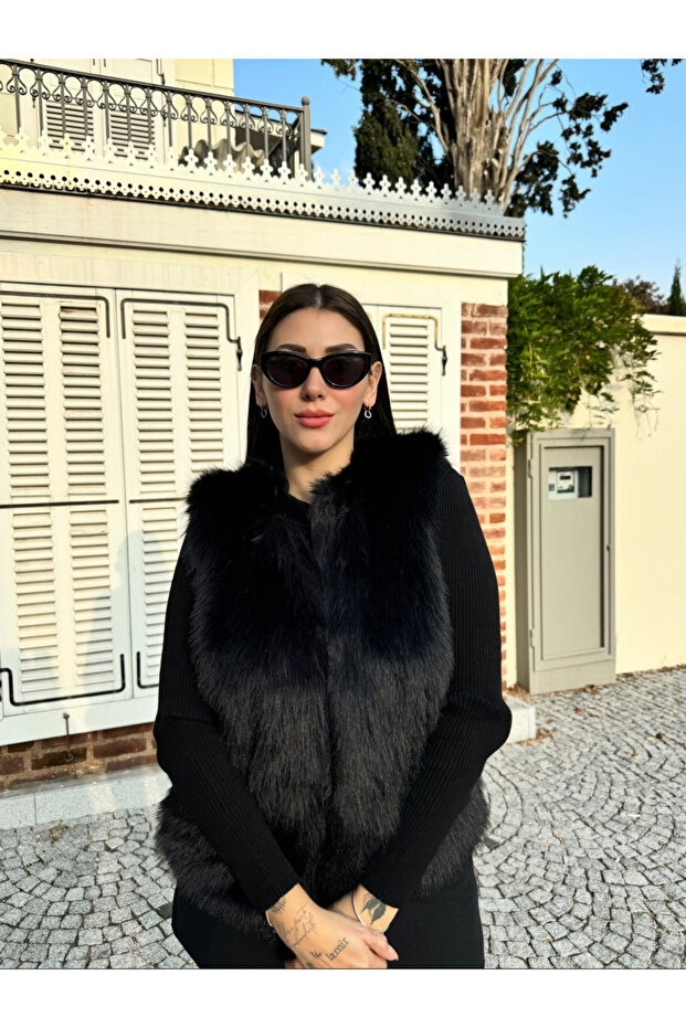 Suni Kürk Yelek - 1