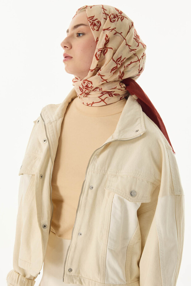 شال منقوش بألوان متعددة - 6