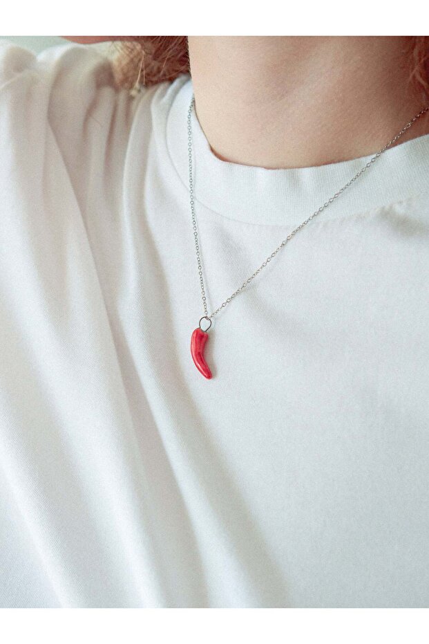 Kırmızı Biber Kolye - 5