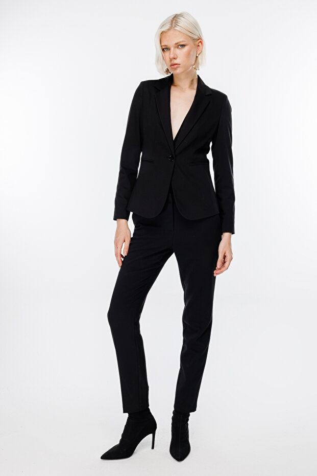 Tek Düğmeli Klasik Ceket - 2